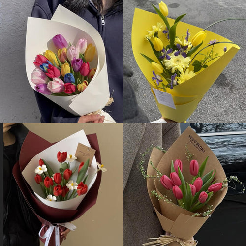 flowers and paper