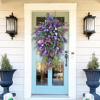 Spring Fake Purple Tulip Wreath