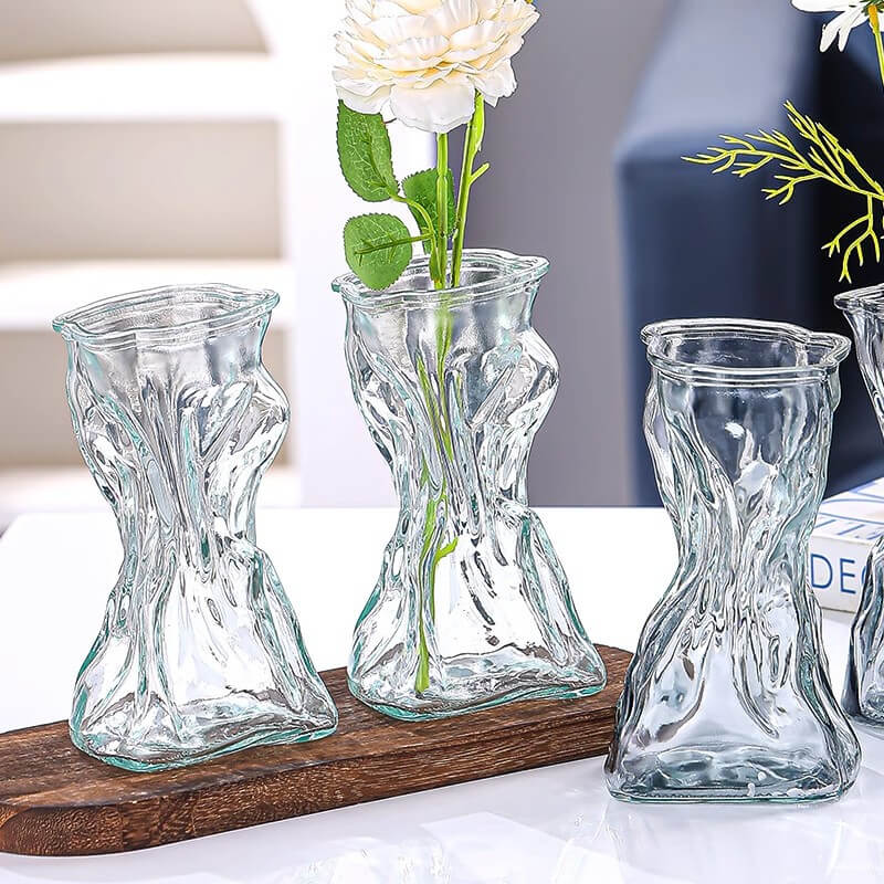 small crystal vase