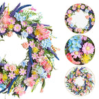 Fake Flower Garden Easter Wreaths