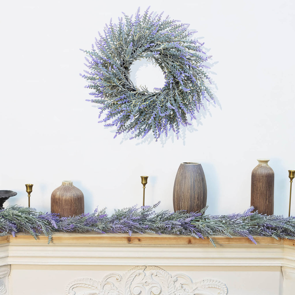 Spring Lavender Wreath - 20''