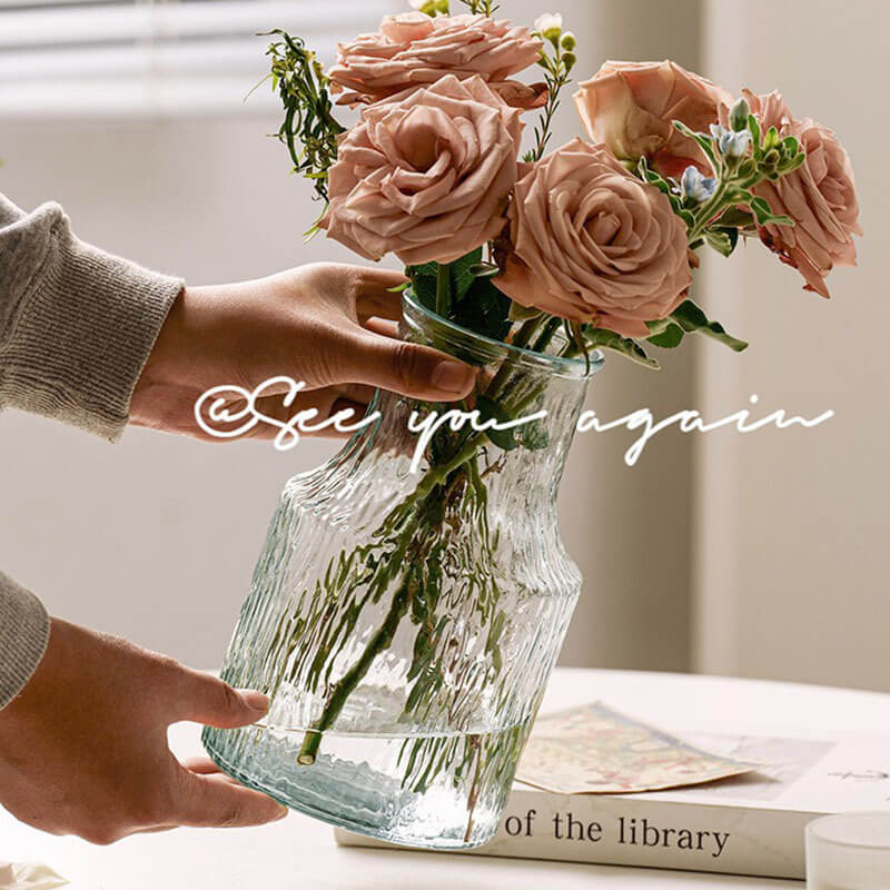 floral glass vases