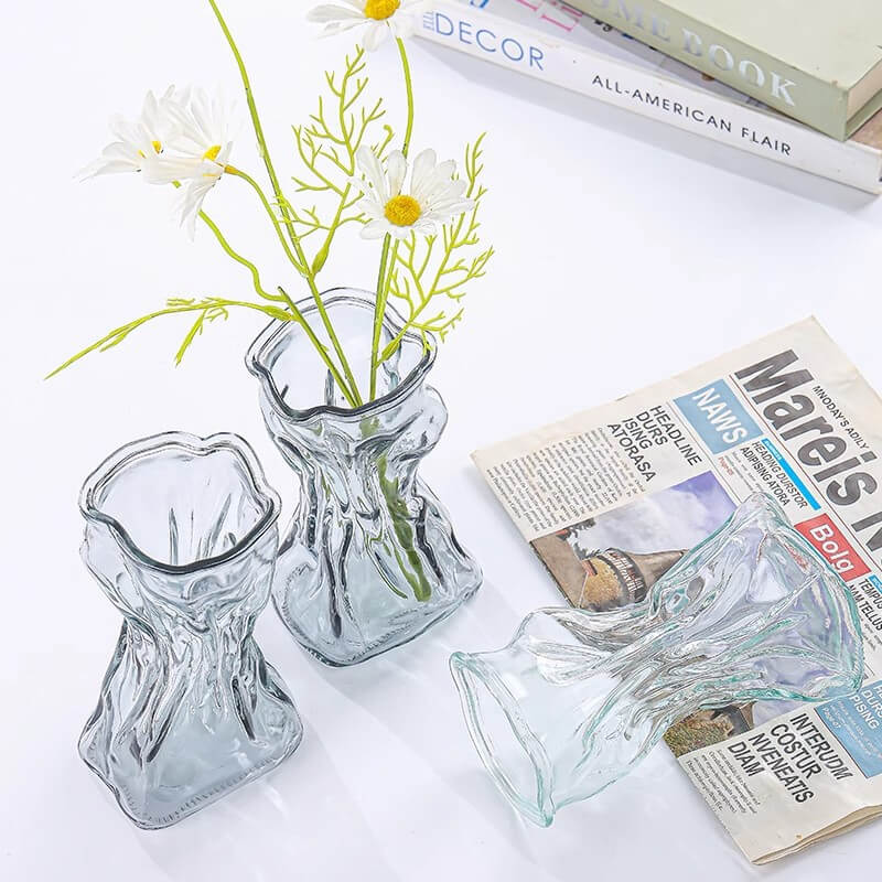 floral glass vases