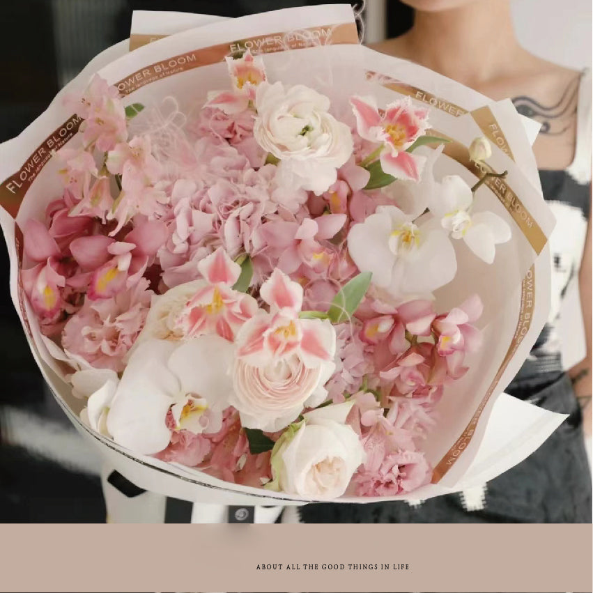 floral wrapping paper for bouquet