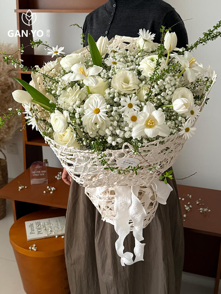 Handmade Perforated Flower Wrapping Paper