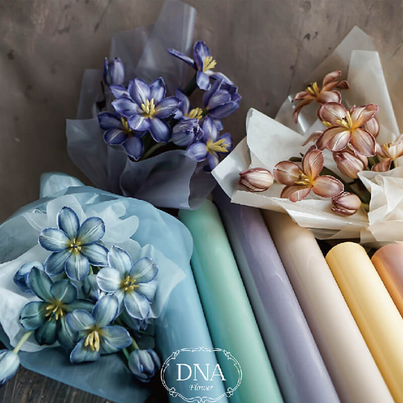 flowers wrapping paper