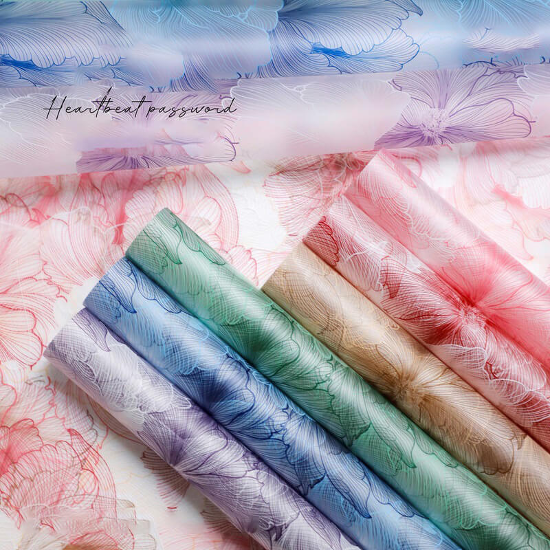 flower wrapping paper pink