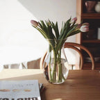 tulip glass vase 