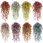 false hanging basket flowers