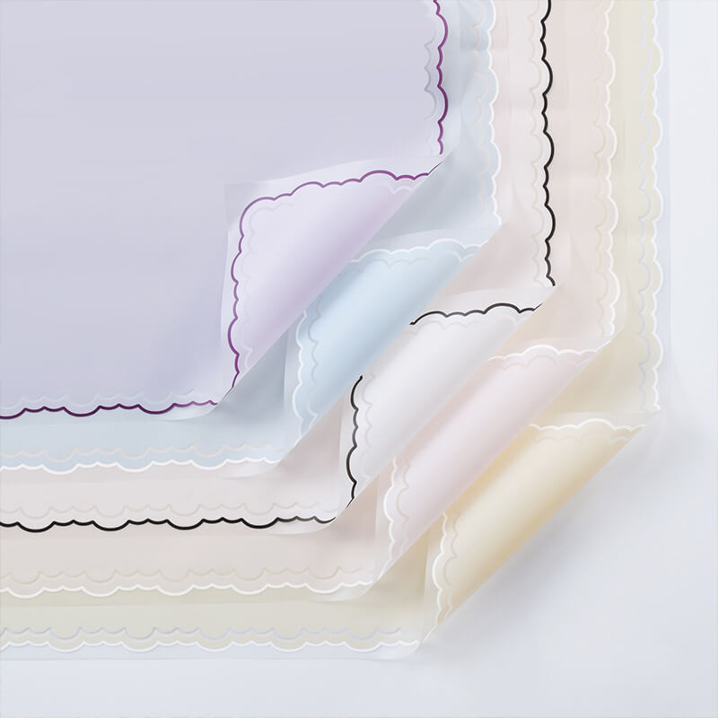 Small Handkerchief Waterproof Flower Paper, 22.5 × 22.5 Inch, 20 Sheets