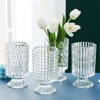 clear glass vases