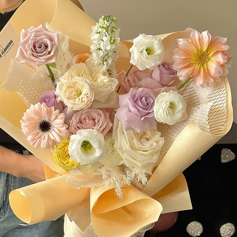 flowered wrapping paper