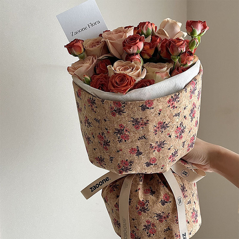 wrapping bouquet paper