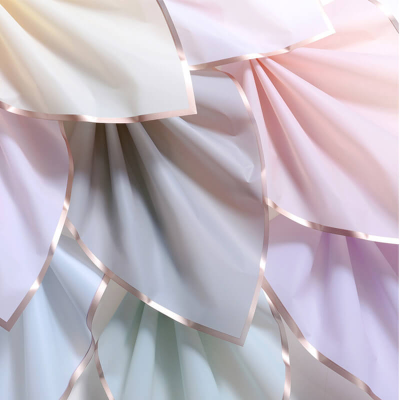flowers with newspaper wrapping