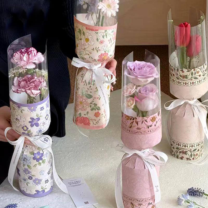 flower gift wrapping paper