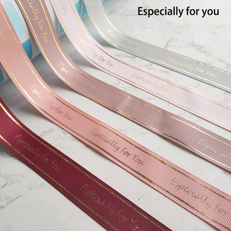 Premium Gold-Stamped Letter Ribbon