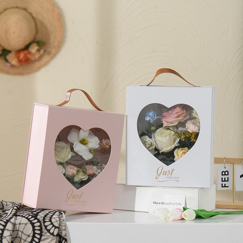 heart shaped box for flowers