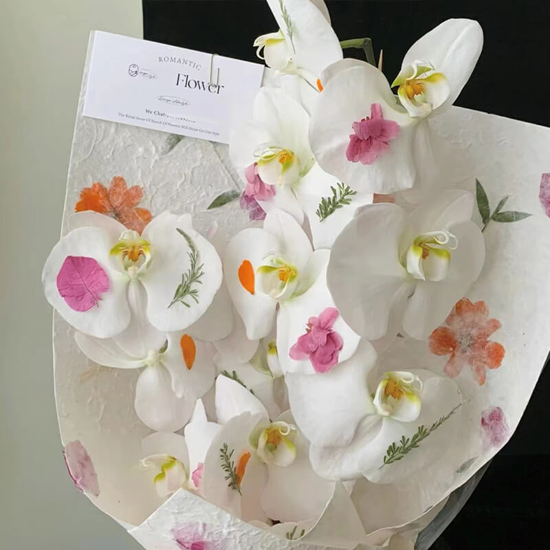 wrapping flower paper