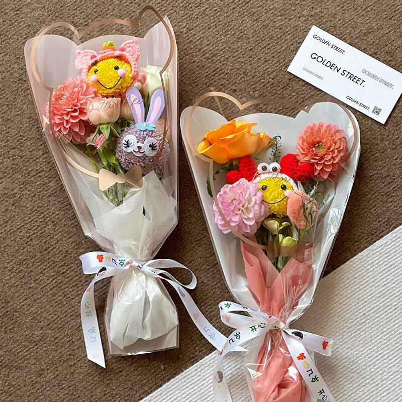 Cartoon Flower Packaging Bag