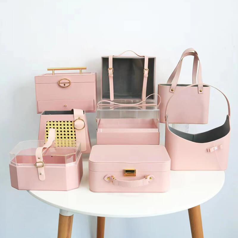 Pink Series Leather Gift Bag