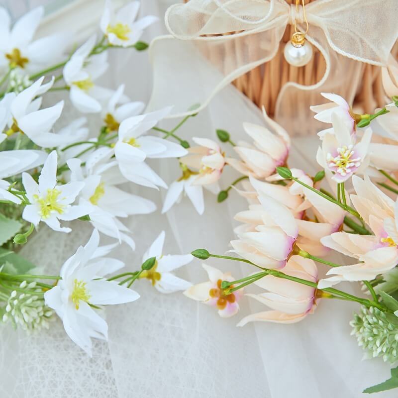 silk flower wedding bouquet