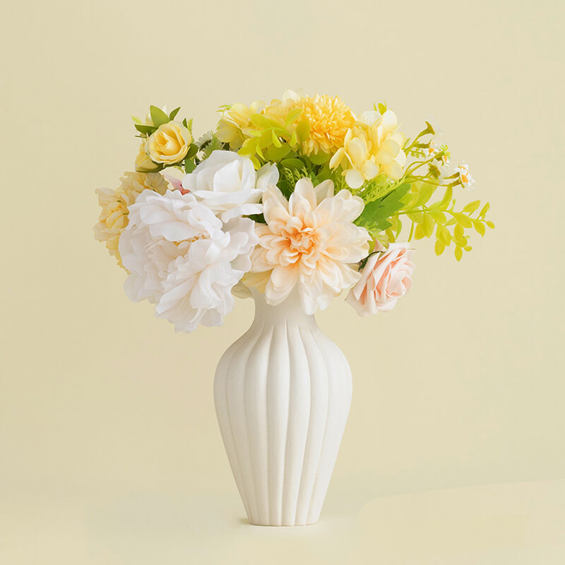 floral ceramic vase