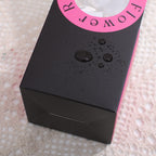 Boîte à fleurs ronde en velours 