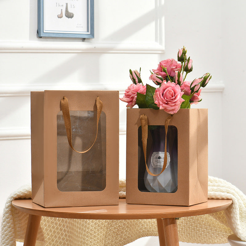 Hand Flower Gifts Bag