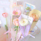 Boîte à fleurs ronde en velours 