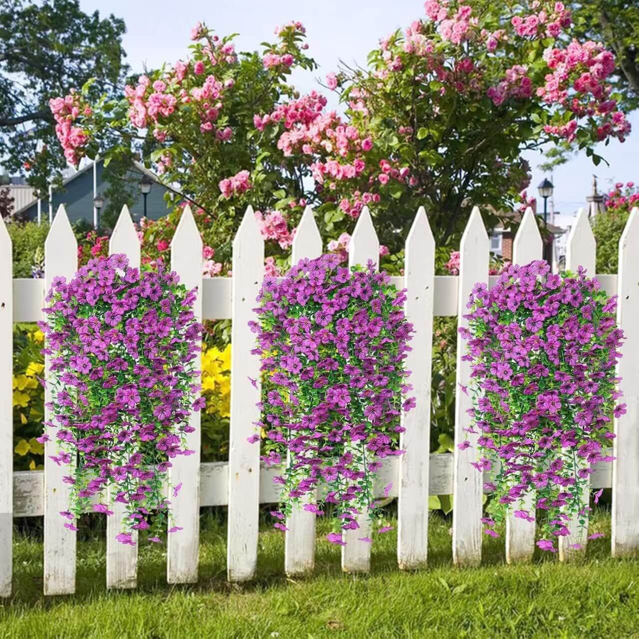 wall hanging artificial flowers
