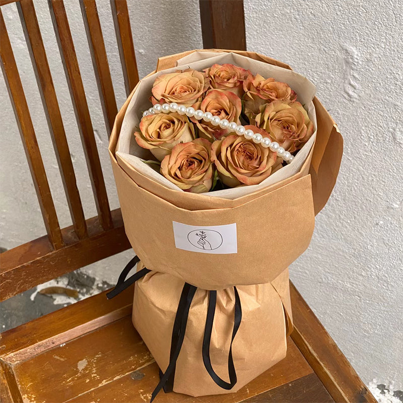 wrapping paper flowers
