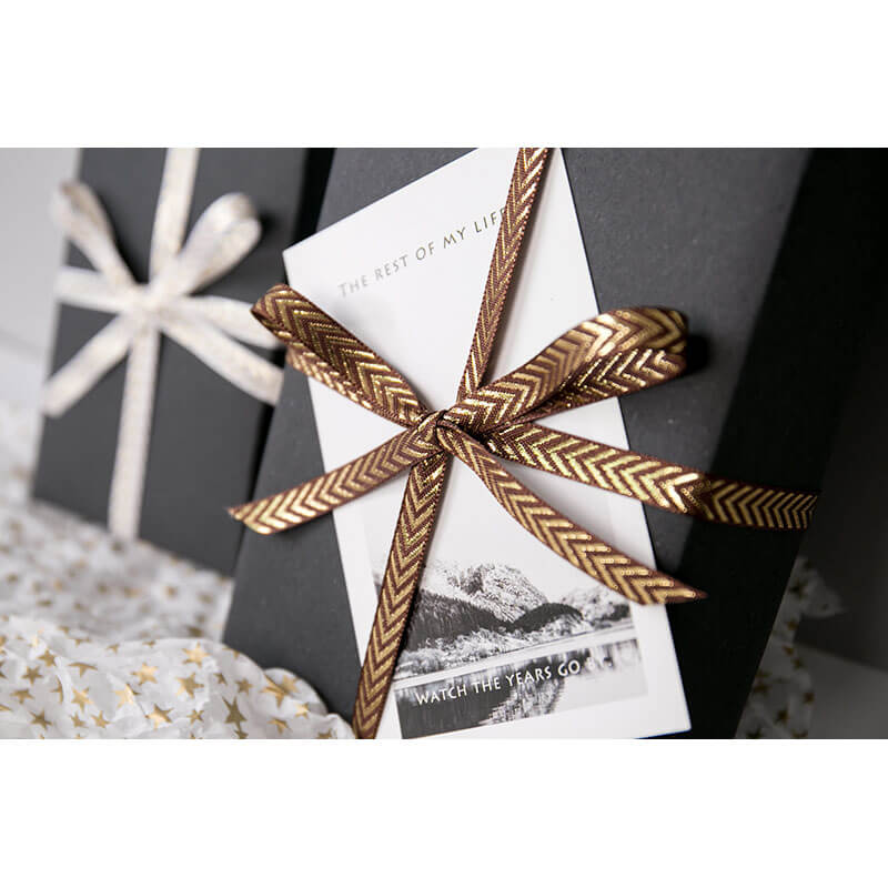 gift packing with ribbon