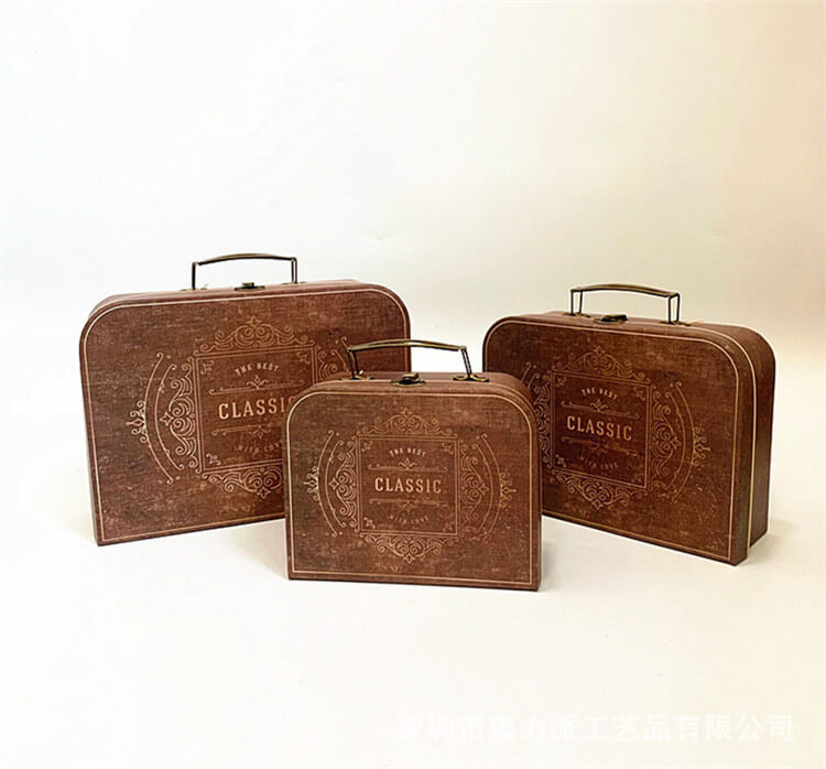 Vintage Paperboard Suitcase Set