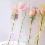 Boîte à fleurs ronde en velours 