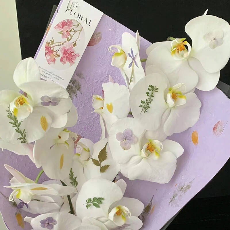 flower bouquet wrapping paper florists