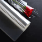 Bolsa de plástico para embalaje con forma de rosa y clavel individual