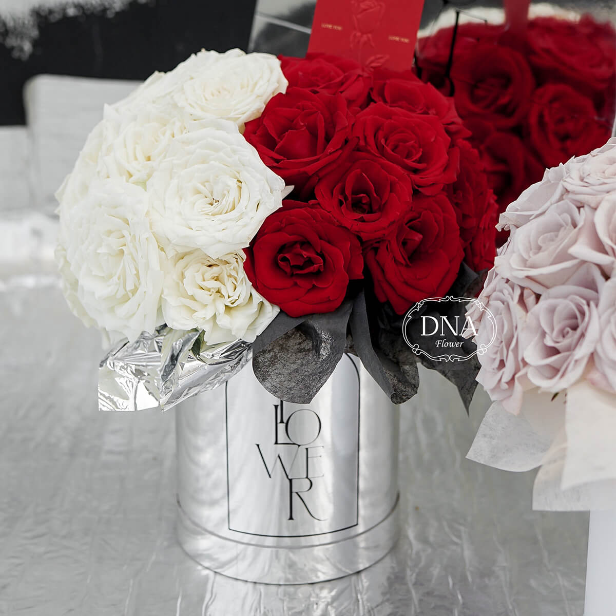 valentine's day flower boxes