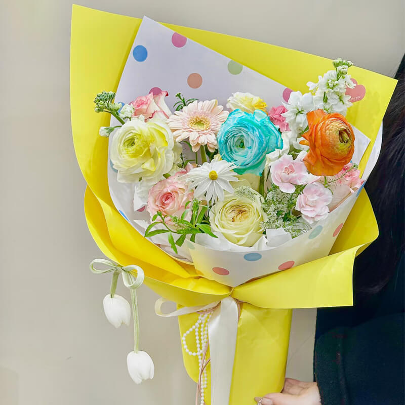 sheets flower wrapping paper