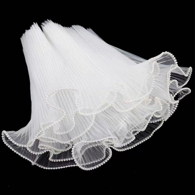 Pearl Mesh Bouquet , 11 Inch × 4 Yards