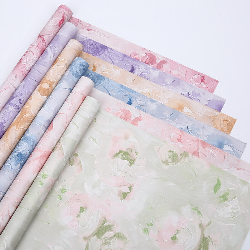 light blue wrapping paper