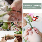 green floral wire