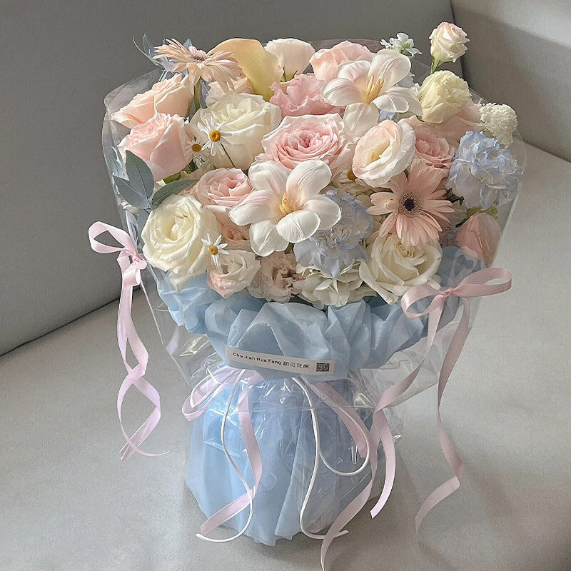 floral bouquet wrapping paper