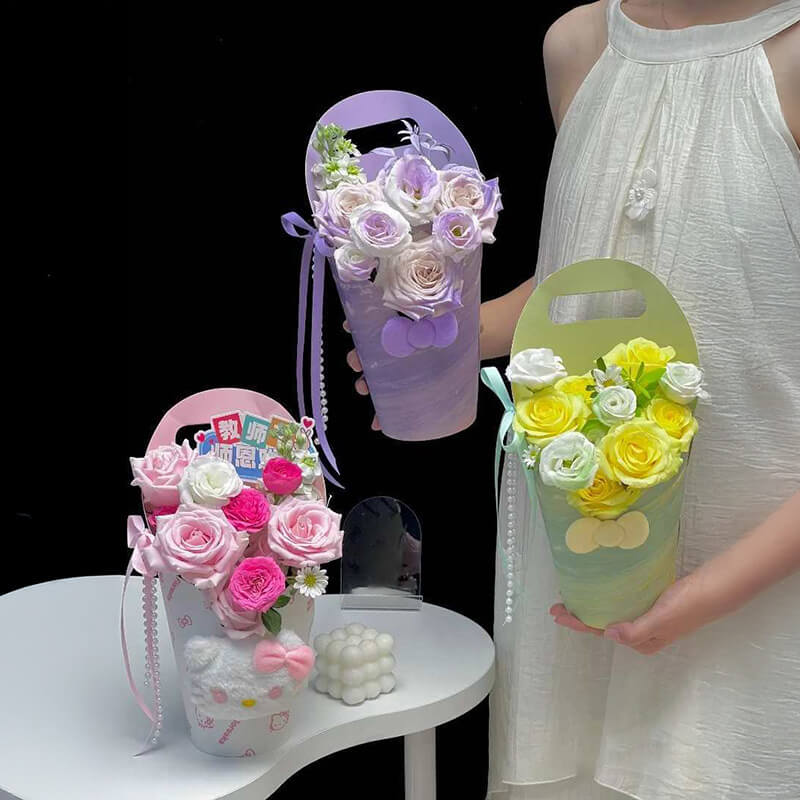 Cylindrical Flower Box