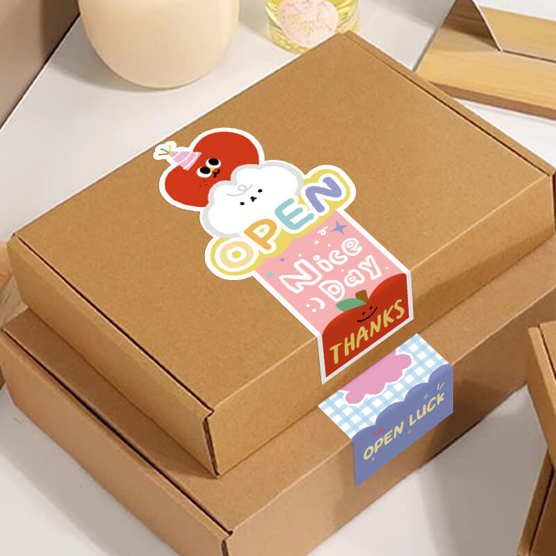 cartoon gift packaging labels