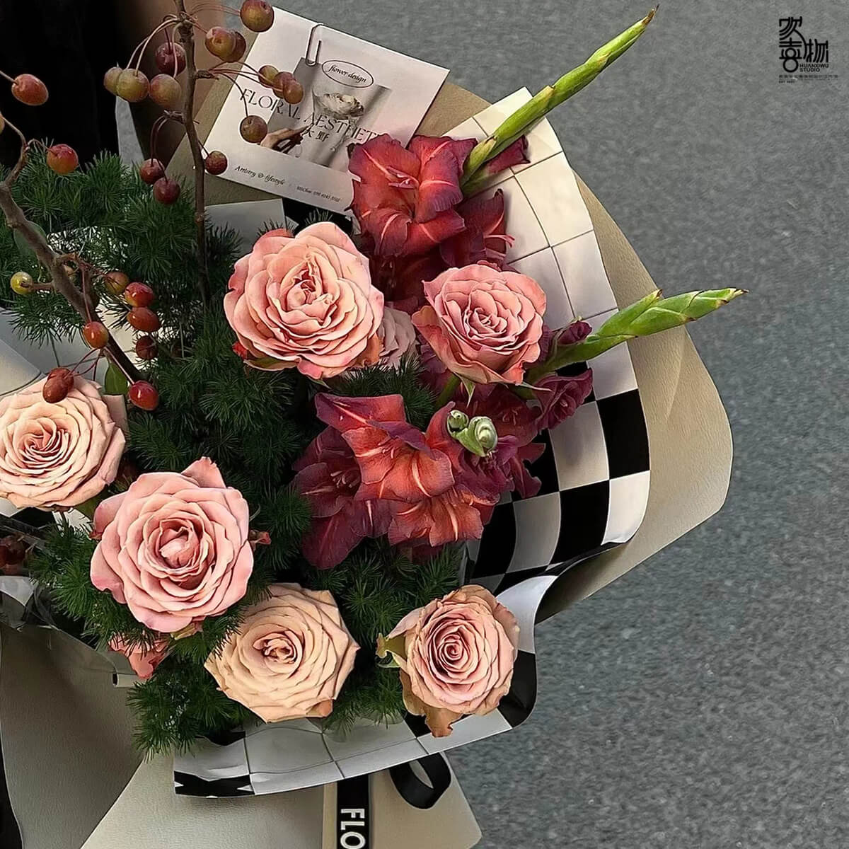 luxury flower wrapping paper online