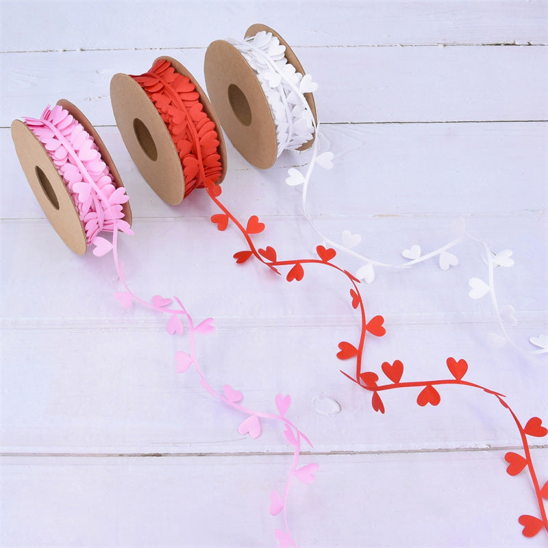 Love Embossed Ribbons