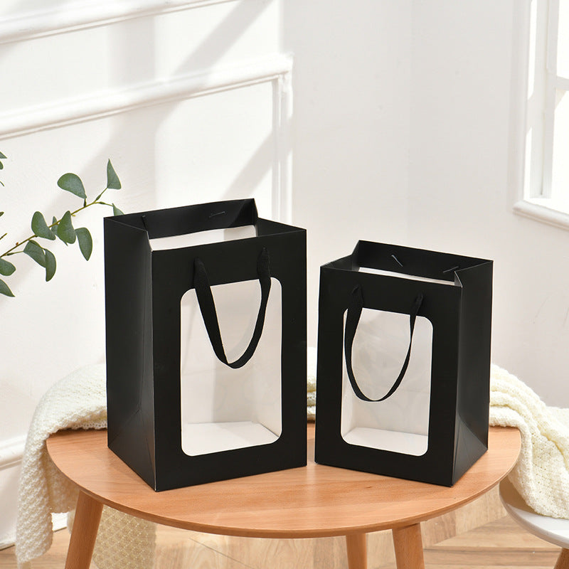 Lot de 10 sachets en papier pour compositions florales en forme de cœur