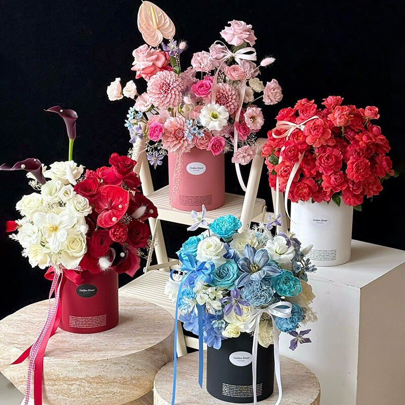 round flower boxes wholesale