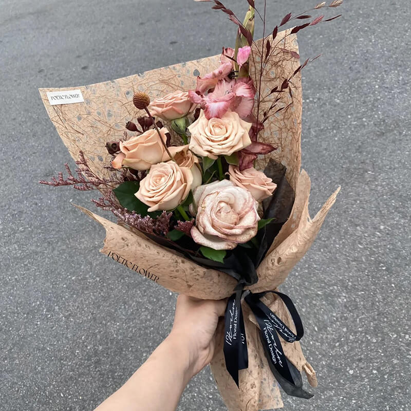 flower gift wrap paper