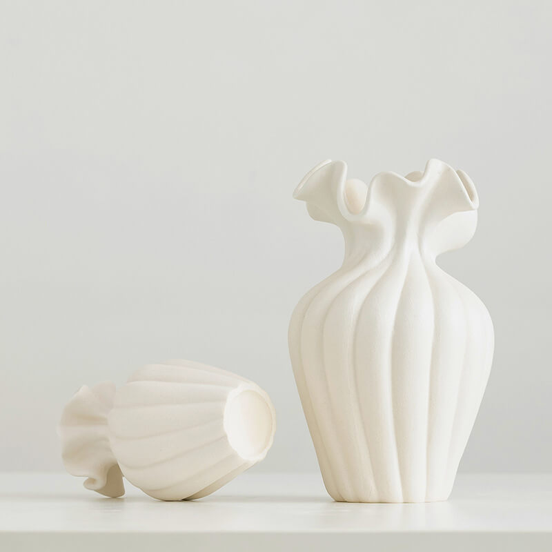 ceramic floral vase